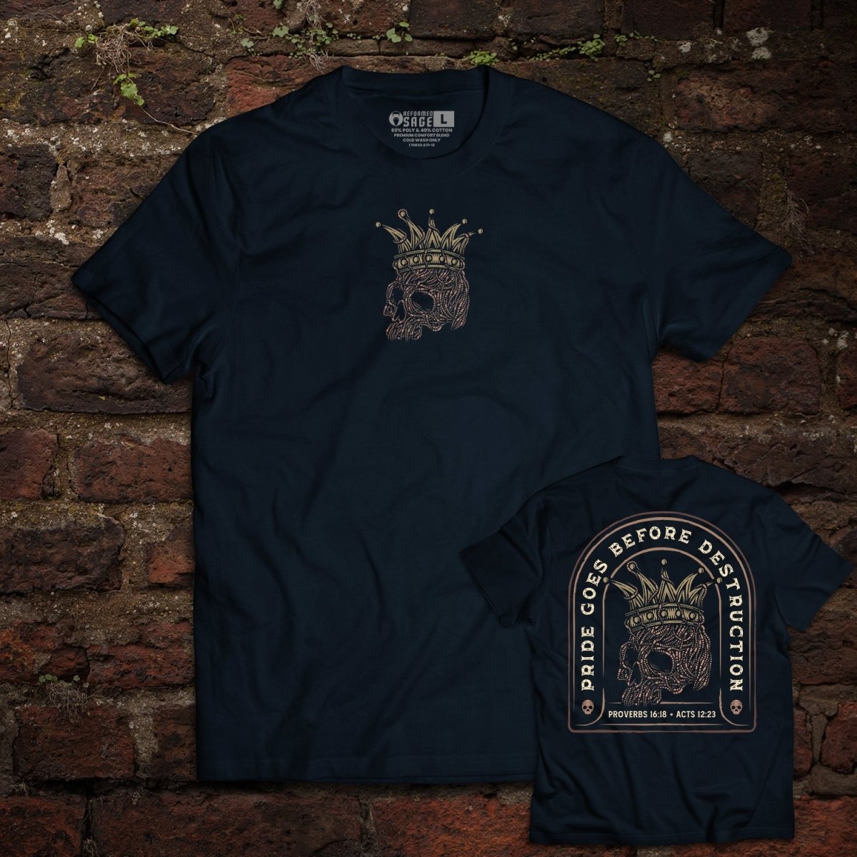 Shirt - Pride Goes Before Destruction - Tee - The Reformed Sage - reformed - reformed_gifts - christian_gifts