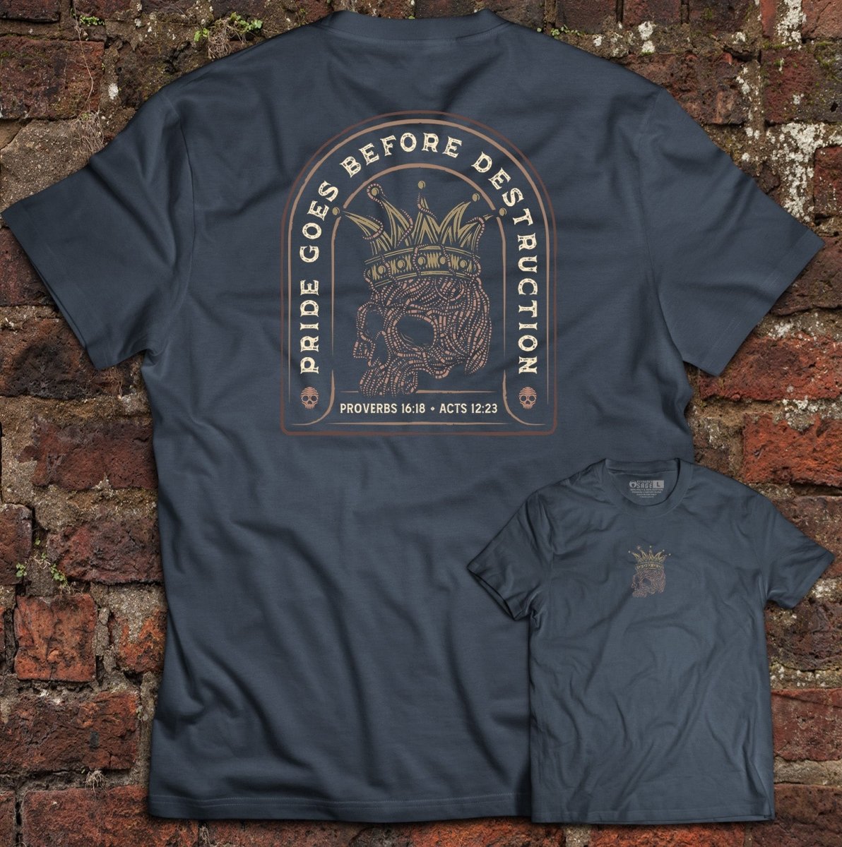 Shirt - Pride Goes Before Destruction - Tee - The Reformed Sage - reformed - reformed_gifts - christian_gifts
