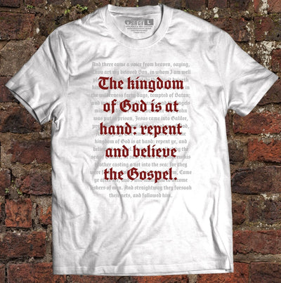 Shirt - Repent & Believe - Tee - The Reformed Sage - reformed - reformed_gifts - christian_gifts