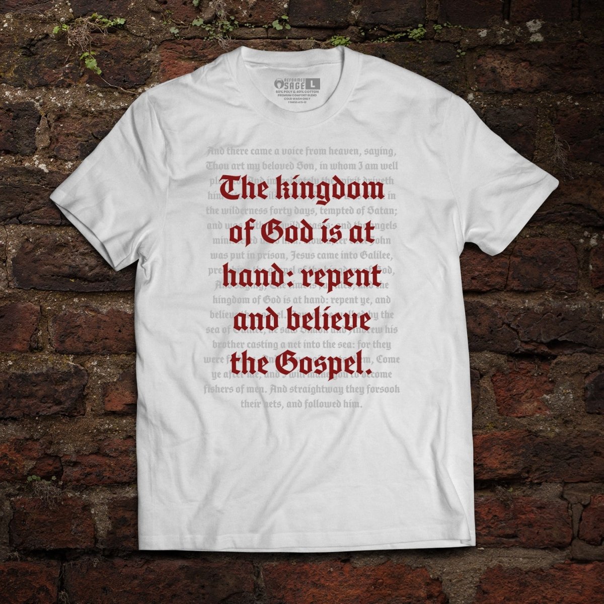 Shirt - Repent & Believe - Tee - The Reformed Sage - reformed - reformed_gifts - christian_gifts