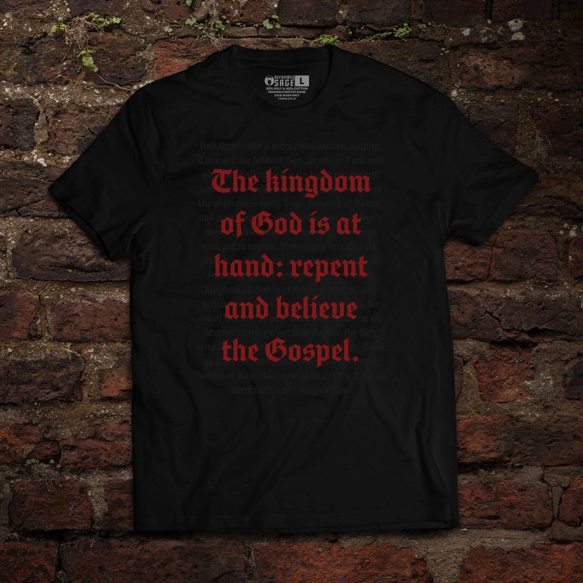 Shirt - Repent & Believe - Tee - The Reformed Sage - reformed - reformed_gifts - christian_gifts
