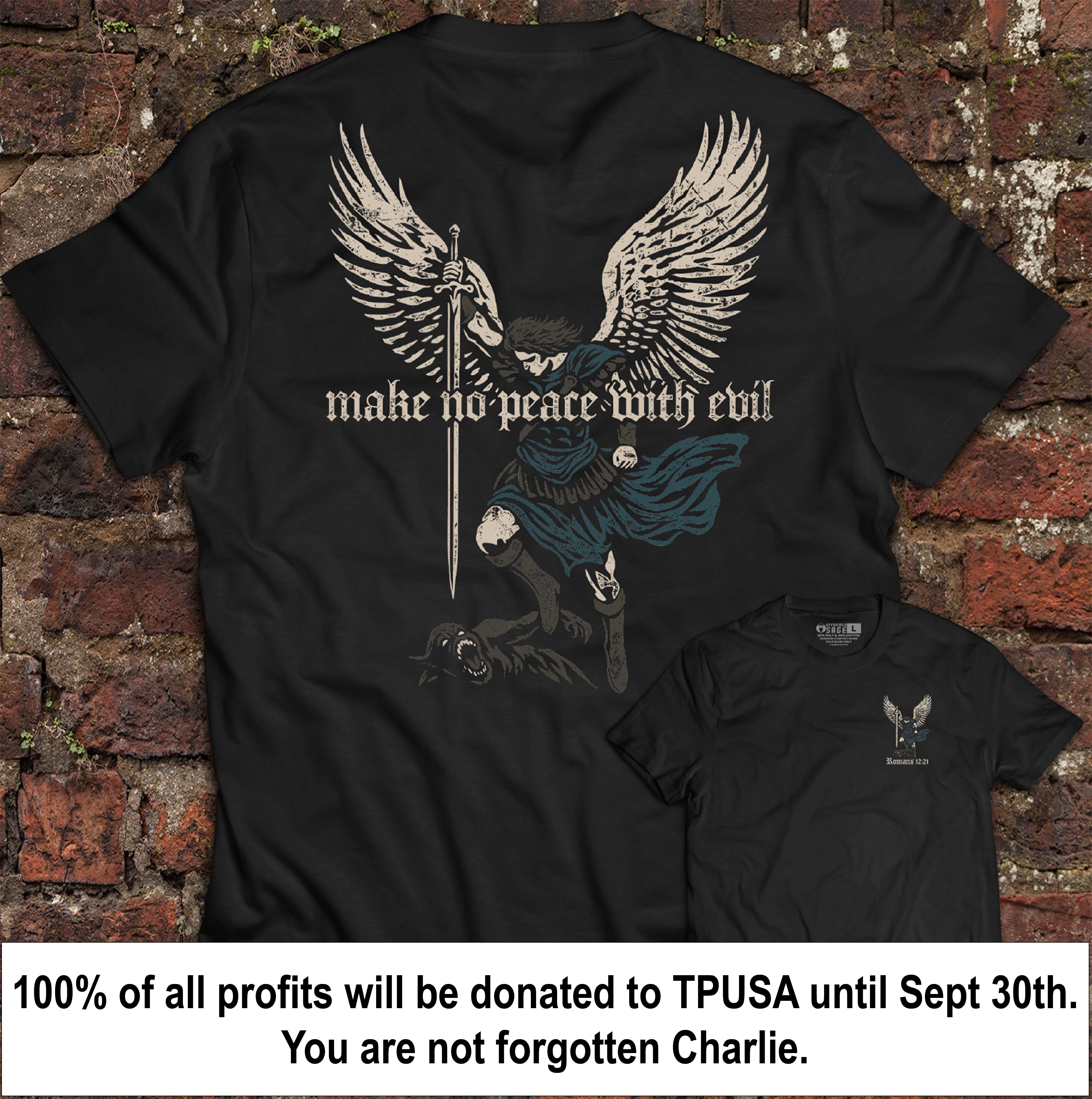 No Peace With Evil - Tee