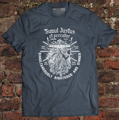 Shirt - Simul Justus - Tee - The Reformed Sage - reformed - reformed_gifts - christian_gifts