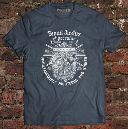 Shirt - Simul Justus - Tee - The Reformed Sage - reformed - reformed_gifts - christian_gifts