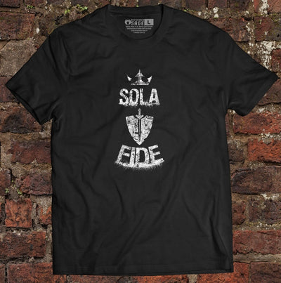 Shirt - Sola Fide Grunge - Tee - The Reformed Sage - reformed - reformed_gifts - christian_gifts