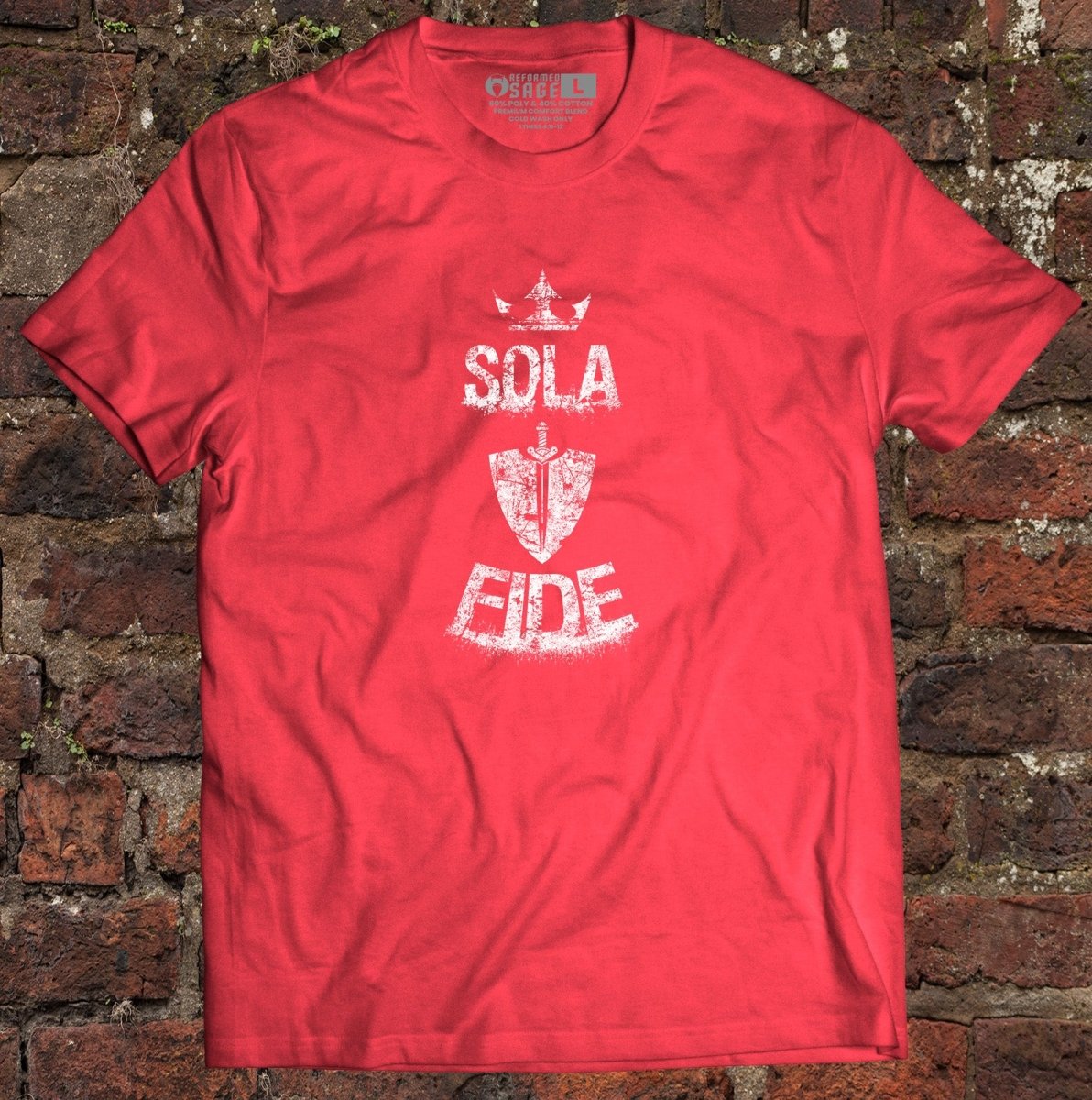 Shirt - Sola Fide Grunge - Tee - The Reformed Sage - reformed - reformed_gifts - christian_gifts
