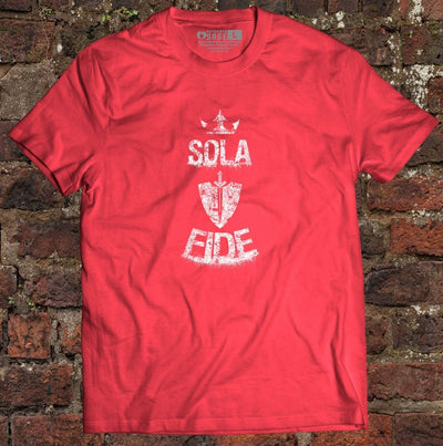 Shirt - Sola Fide Grunge - Tee - The Reformed Sage - reformed - reformed_gifts - christian_gifts