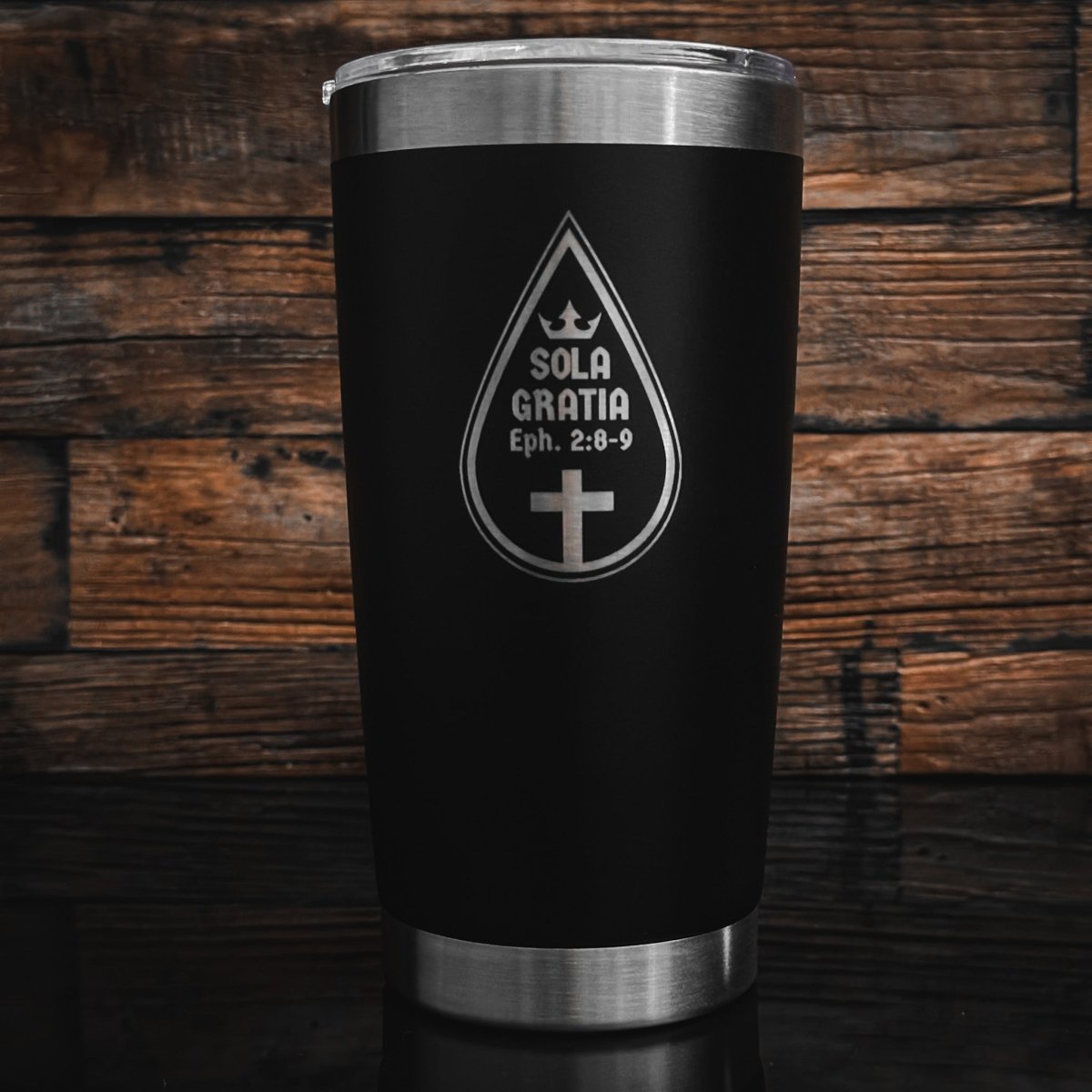 20oz tumbler - Sola Gratia 20oz - The Reformed Sage - reformed - reformed_gifts - christian_gifts