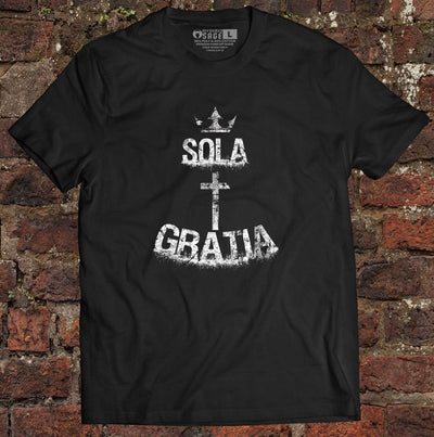 Shirt - Sola Gratia Grunge - Tee - The Reformed Sage - reformed - reformed_gifts - christian_gifts