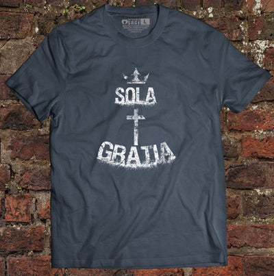 Shirt - Sola Gratia Grunge - Tee - The Reformed Sage - reformed - reformed_gifts - christian_gifts