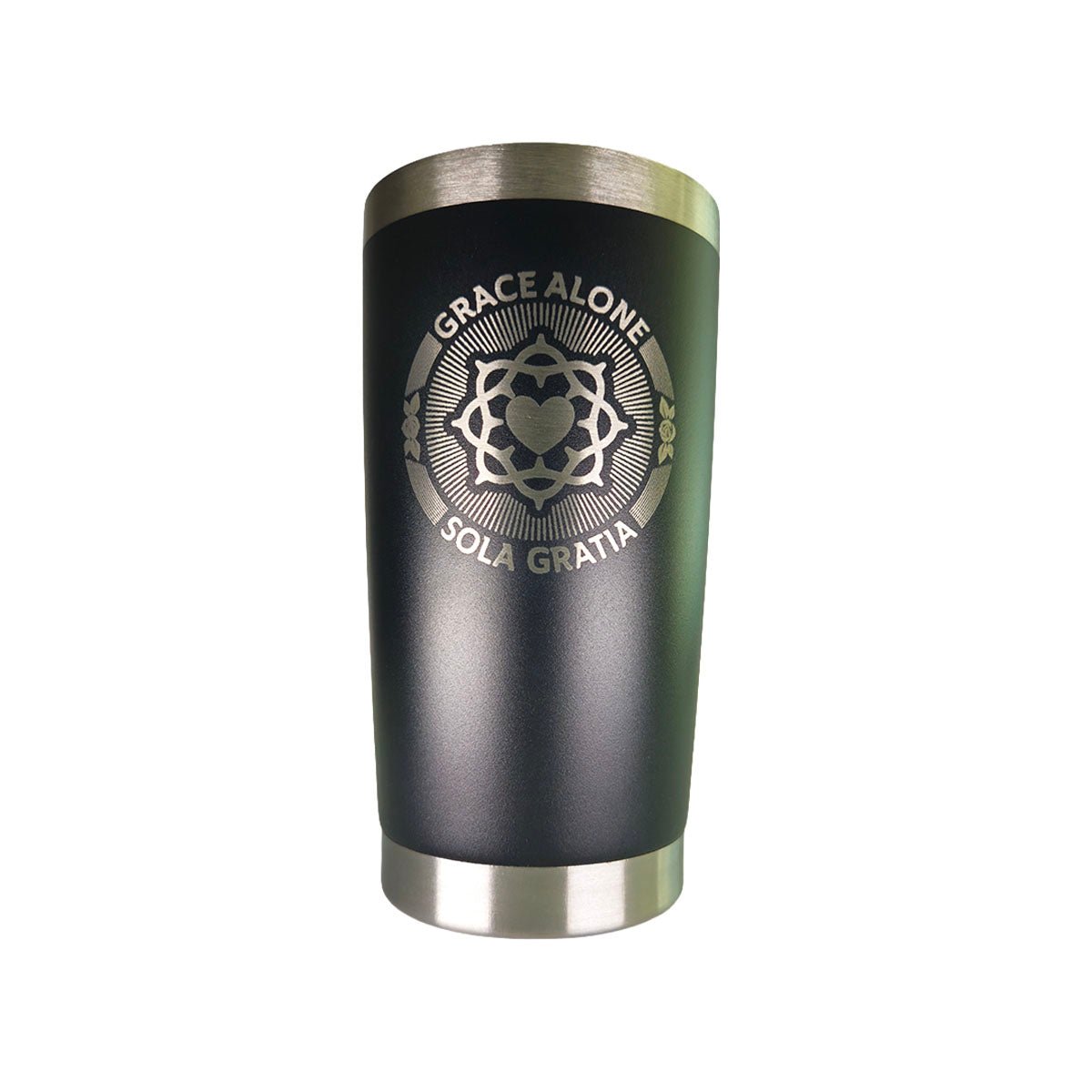 20oz tumbler - Sola Gratia Seal - 20oz - The Reformed Sage - reformed - reformed_gifts - christian_gifts
