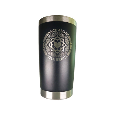 20oz tumbler - Sola Gratia Seal - 20oz - The Reformed Sage - reformed - reformed_gifts - christian_gifts