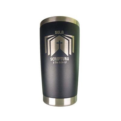 20oz tumbler - Sola Scriptura 20oz - The Reformed Sage - reformed - reformed_gifts - christian_gifts