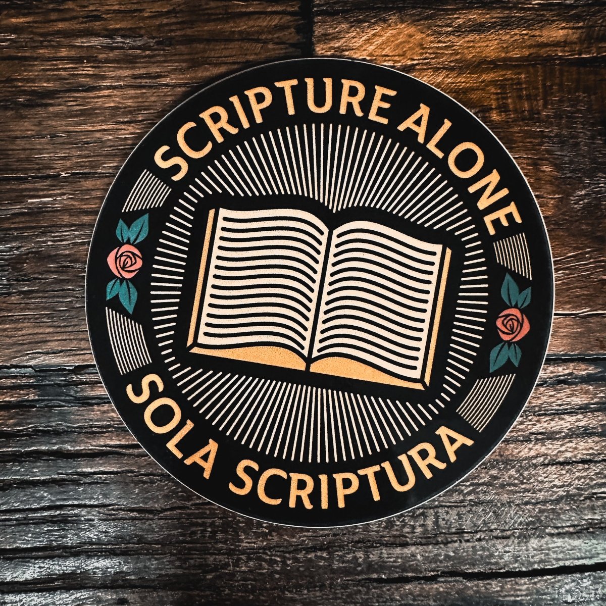 Decal - Sola Scriptura Seal - Decal - The Reformed Sage - reformed - reformed_gifts - christian_gifts