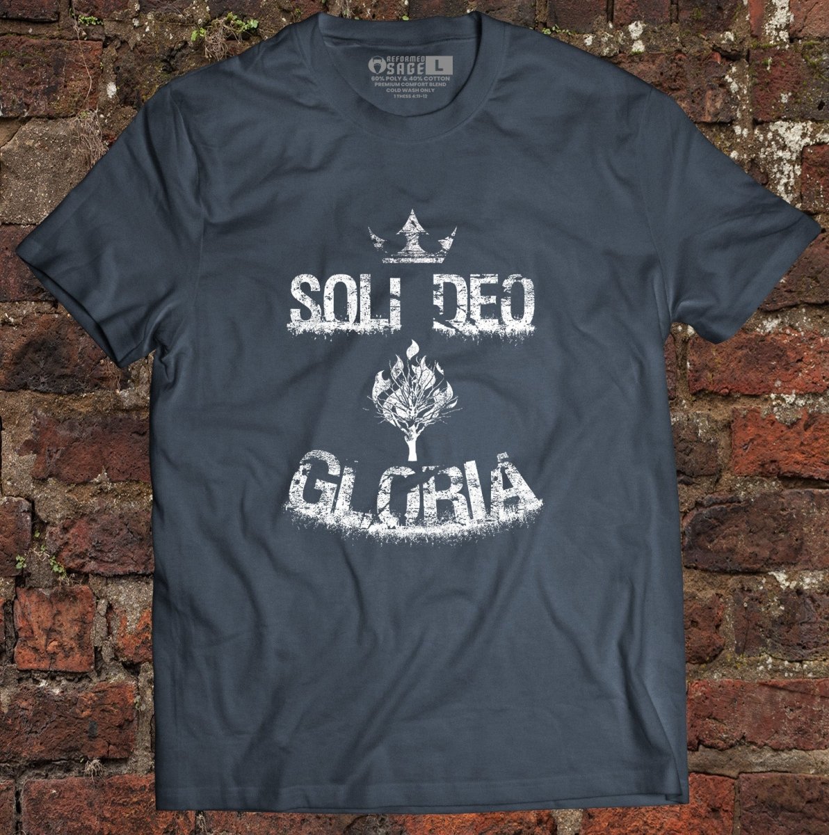 Shirt - Soli Deo Gloria Grunge - Tee - The Reformed Sage - reformed - reformed_gifts - christian_gifts