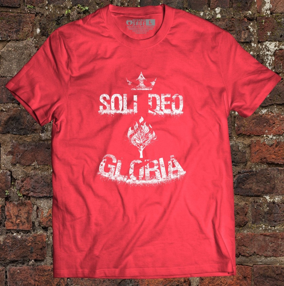 Shirt - Soli Deo Gloria Grunge - Tee - The Reformed Sage - reformed - reformed_gifts - christian_gifts