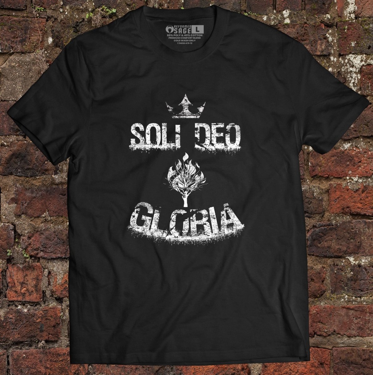 Shirt - Soli Deo Gloria Grunge - Tee - The Reformed Sage - reformed - reformed_gifts - christian_gifts