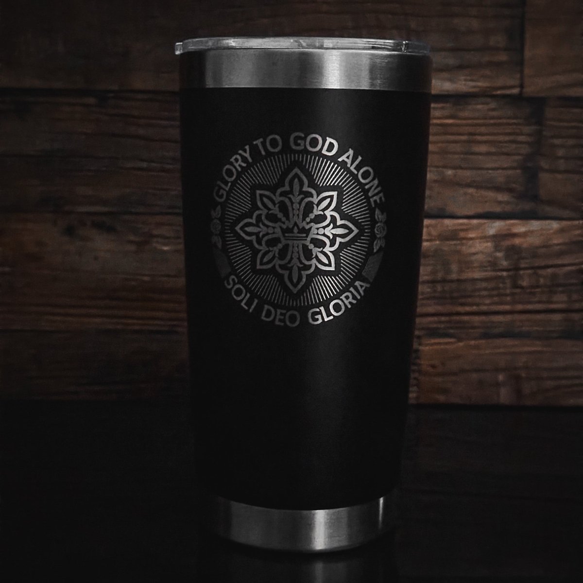 20oz tumbler - Soli Deo Gloria Seal - 20oz - The Reformed Sage - reformed - reformed_gifts - christian_gifts