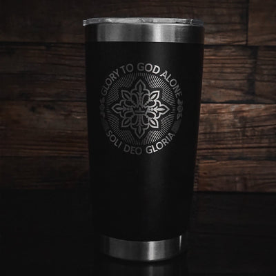 20oz tumbler - Soli Deo Gloria Seal - 20oz - The Reformed Sage - reformed - reformed_gifts - christian_gifts