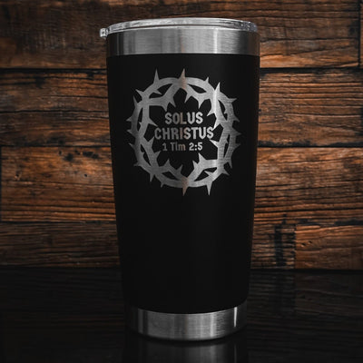 20oz tumbler - Solus Christus 20oz - The Reformed Sage - reformed - reformed_gifts - christian_gifts