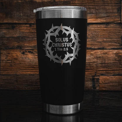 20oz tumbler - Solus Christus 20oz - The Reformed Sage - reformed - reformed_gifts - christian_gifts
