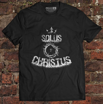 Shirt - Solus Christus Grunge - Tee - The Reformed Sage - reformed - reformed_gifts - christian_gifts