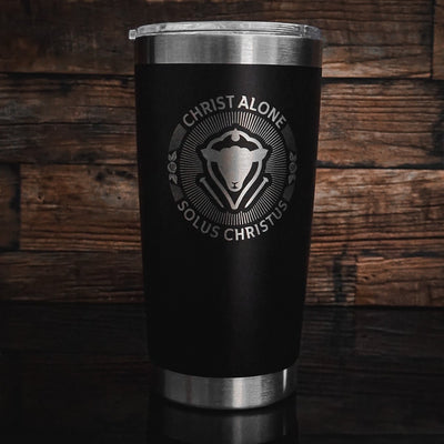20oz tumbler - Solus Christus Seal - 20oz - The Reformed Sage - reformed - reformed_gifts - christian_gifts