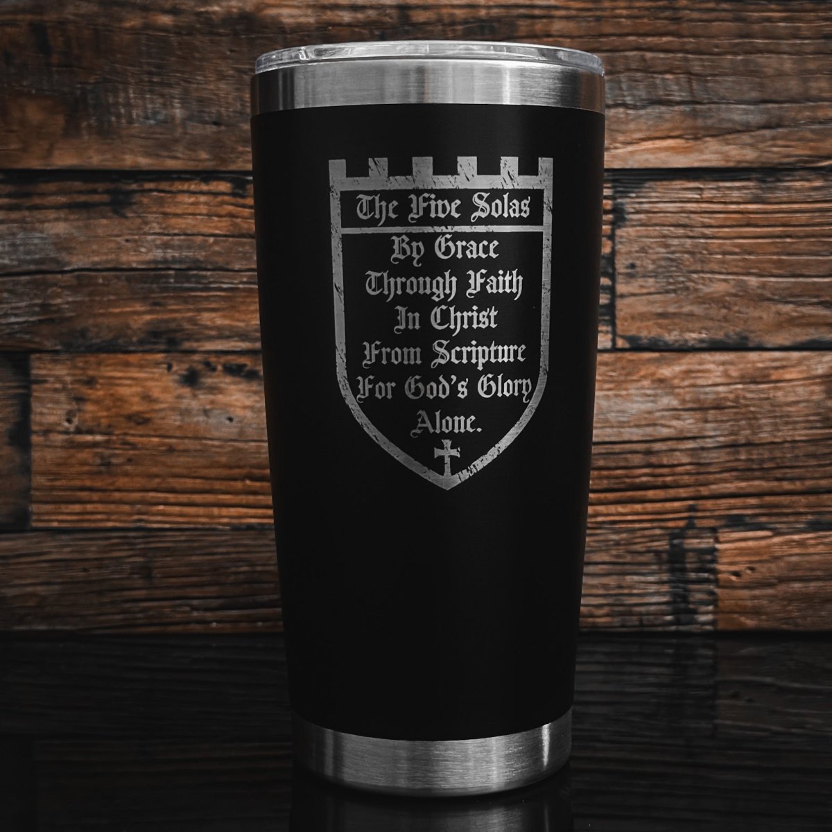 20oz tumbler - The Five Solas - 20oz - The Reformed Sage - reformed - reformed_gifts - christian_gifts