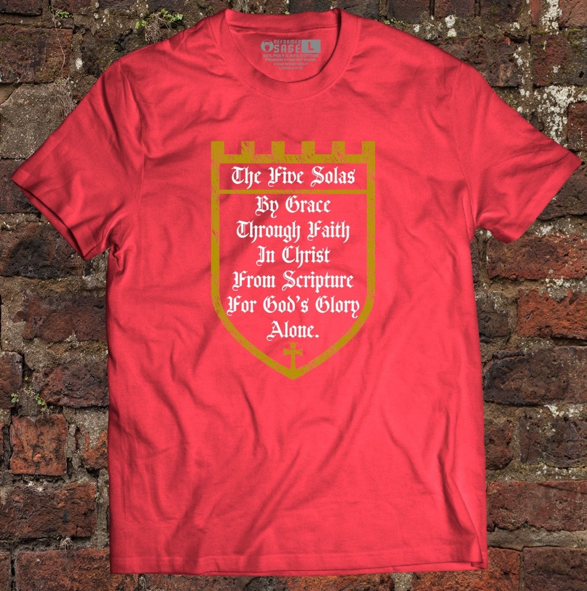 Shirt - The Five Solas - Tee - The Reformed Sage - reformed - reformed_gifts - christian_gifts