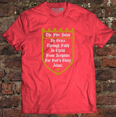 Shirt - The Five Solas - Tee - The Reformed Sage - reformed - reformed_gifts - christian_gifts