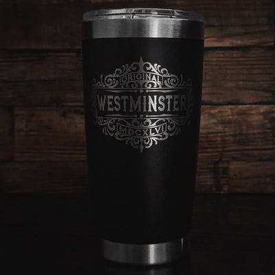 20oz tumbler - Westminster MDCXLVI 20oz - The Reformed Sage - reformed - reformed_gifts - christian_gifts