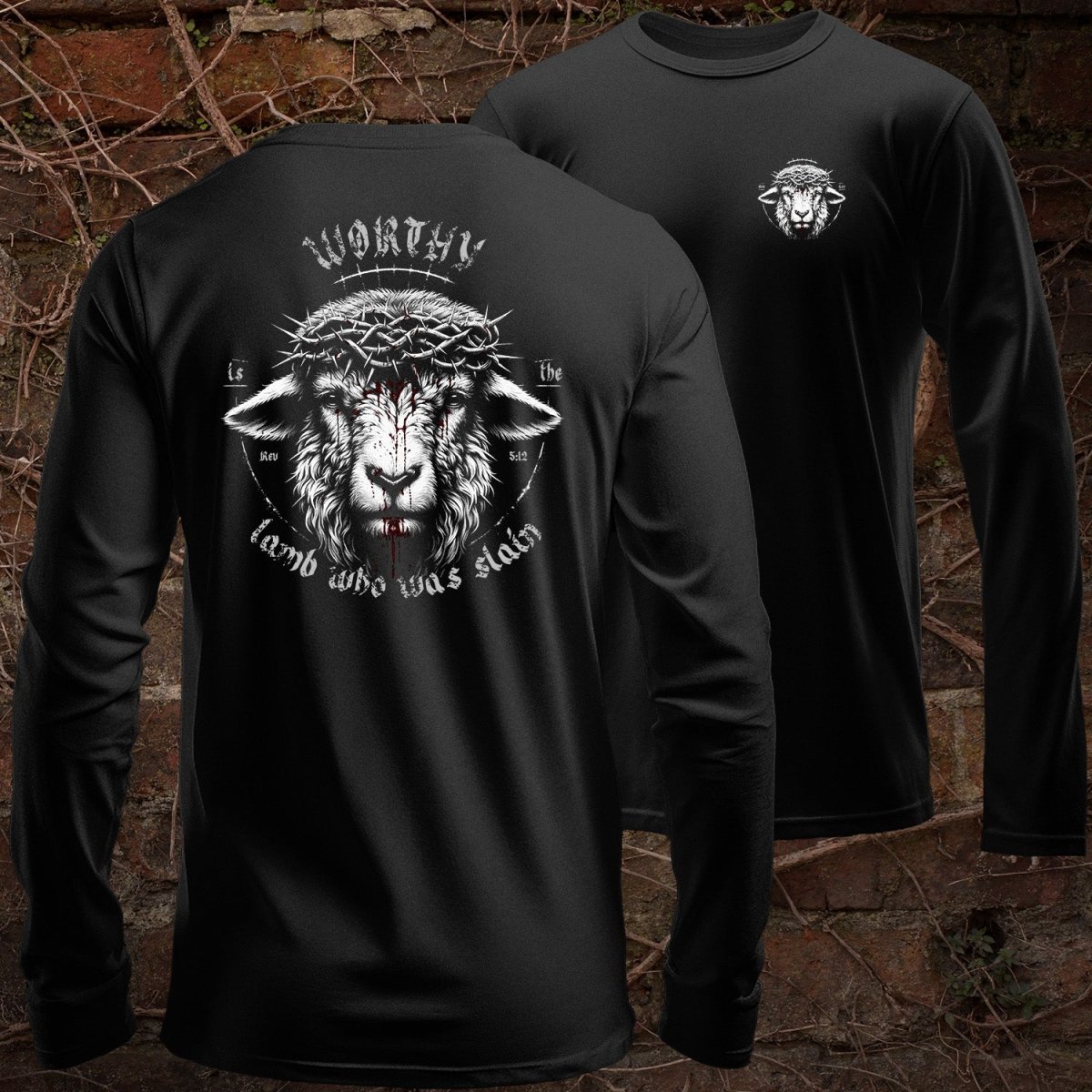 LS - Worthy - Long Sleeve Tee - The Reformed Sage - reformed - reformed_gifts - christian_gifts