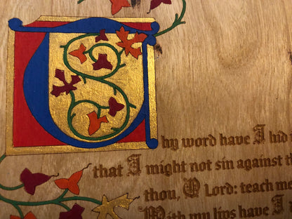 Illuminated Manuscript - Psalm 119 - Illuminated Manuscript - The Reformed Sage - #reformed# - #reformed_gifts# - #christian_gifts#