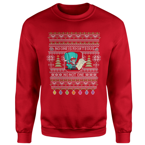 Uglysweatshirt - Calvinist Santa Ugly Christmas Sweatshirt - The Reformed Sage - #reformed# - #reformed_gifts# - #christian_gifts#
