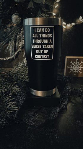 20oz tumbler color - All Things - 20oz UV - The Reformed Sage - #reformed# - #reformed_gifts# - #christian_gifts#