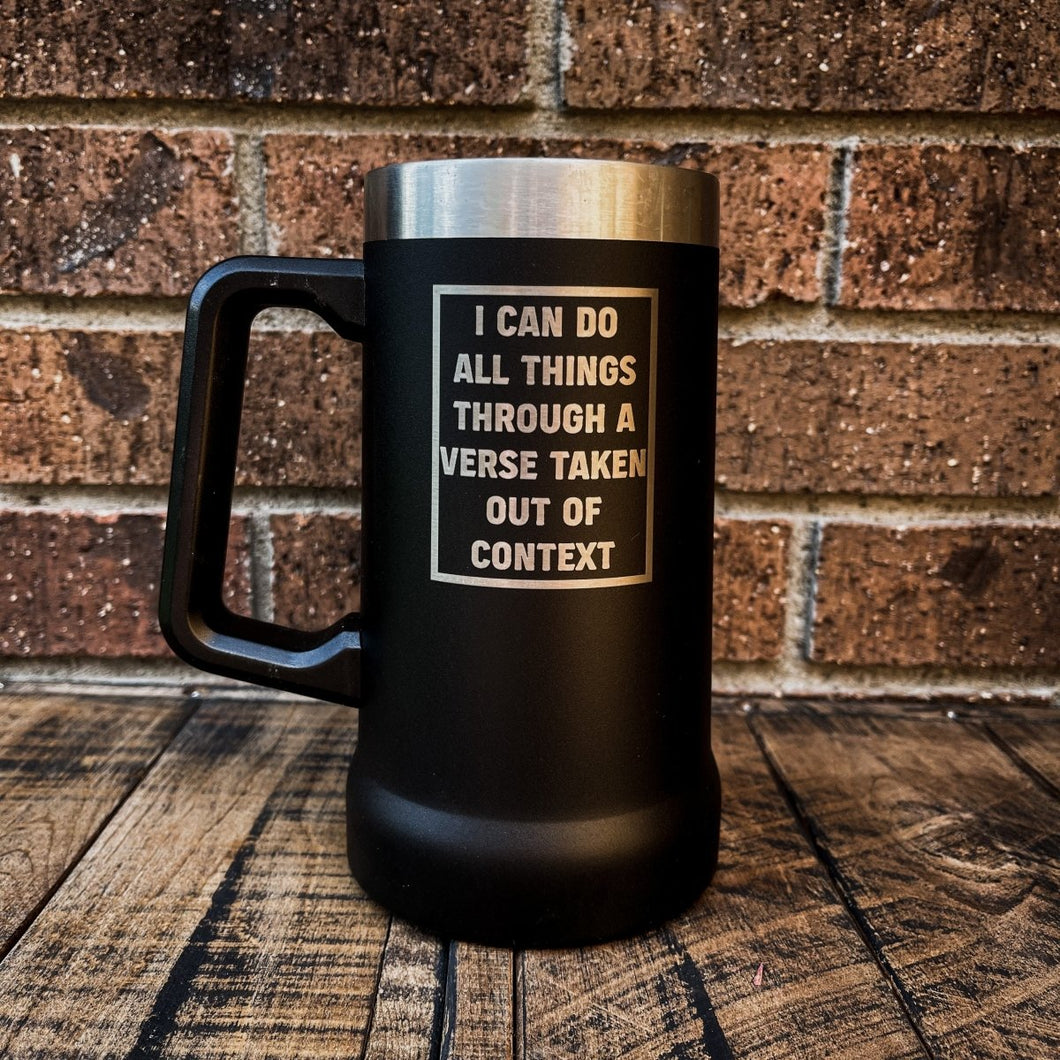24oz Stein - All Things - 24oz Stein - The Reformed Sage - #reformed# - #reformed_gifts# - #christian_gifts#