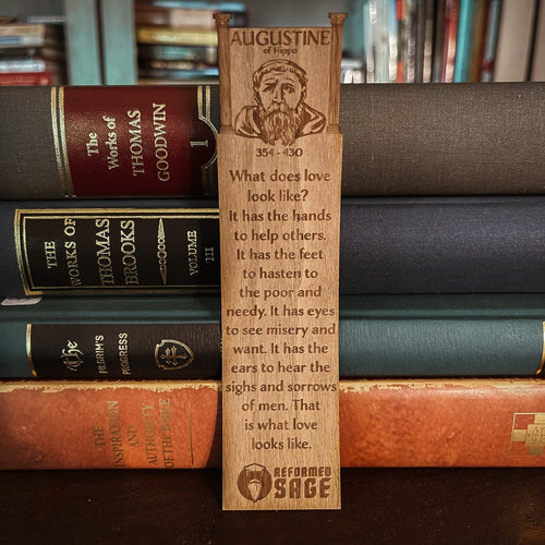CHRISTIAN BOOKMARKS - Augustine - Bookmark - The Reformed Sage - #reformed# - #reformed_gifts# - #christian_gifts#