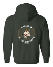 Load image into Gallery viewer, Zip up hoodie - Be Killing Sin - Zip Hoodie - The Reformed Sage - #reformed# - #reformed_gifts# - #christian_gifts#
