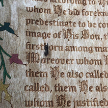 Load image into Gallery viewer, Illuminated Manuscript - Blemished Romans 8 - Illuminated Manuscript - The Reformed Sage - #reformed# - #reformed_gifts# - #christian_gifts#
