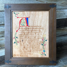 Load image into Gallery viewer, Illuminated Manuscript - Blemished Romans 8 - Illuminated Manuscript - The Reformed Sage - #reformed# - #reformed_gifts# - #christian_gifts#
