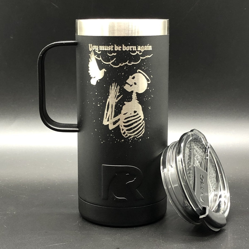 16oz tumbler - Born Again - 16oz - The Reformed Sage - #reformed# - #reformed_gifts# - #christian_gifts#