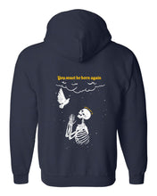 Load image into Gallery viewer, Zip up hoodie - Born Again - Zip Hoodie - The Reformed Sage - #reformed# - #reformed_gifts# - #christian_gifts#
