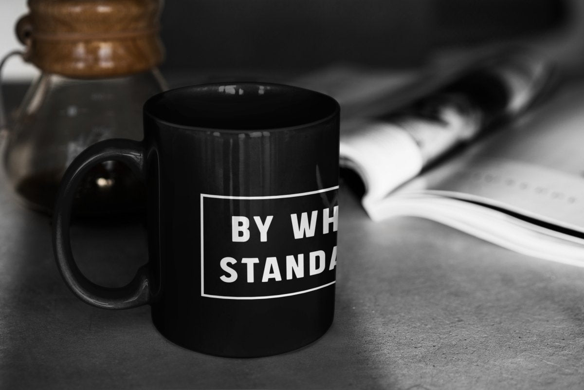 Mug - By What Standard - Mug - The Reformed Sage - #reformed# - #reformed_gifts# - #christian_gifts#