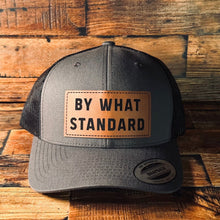 Load image into Gallery viewer, Hat - By What Standard - Patch Hat - The Reformed Sage - #reformed# - #reformed_gifts# - #christian_gifts#
