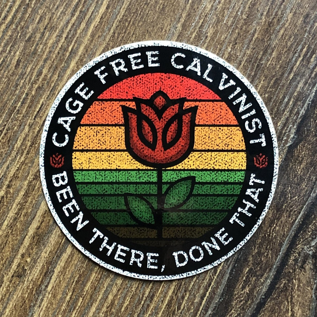 Decal - Cage Free Calvinist - Decal - The Reformed Sage - #reformed# - #reformed_gifts# - #christian_gifts#