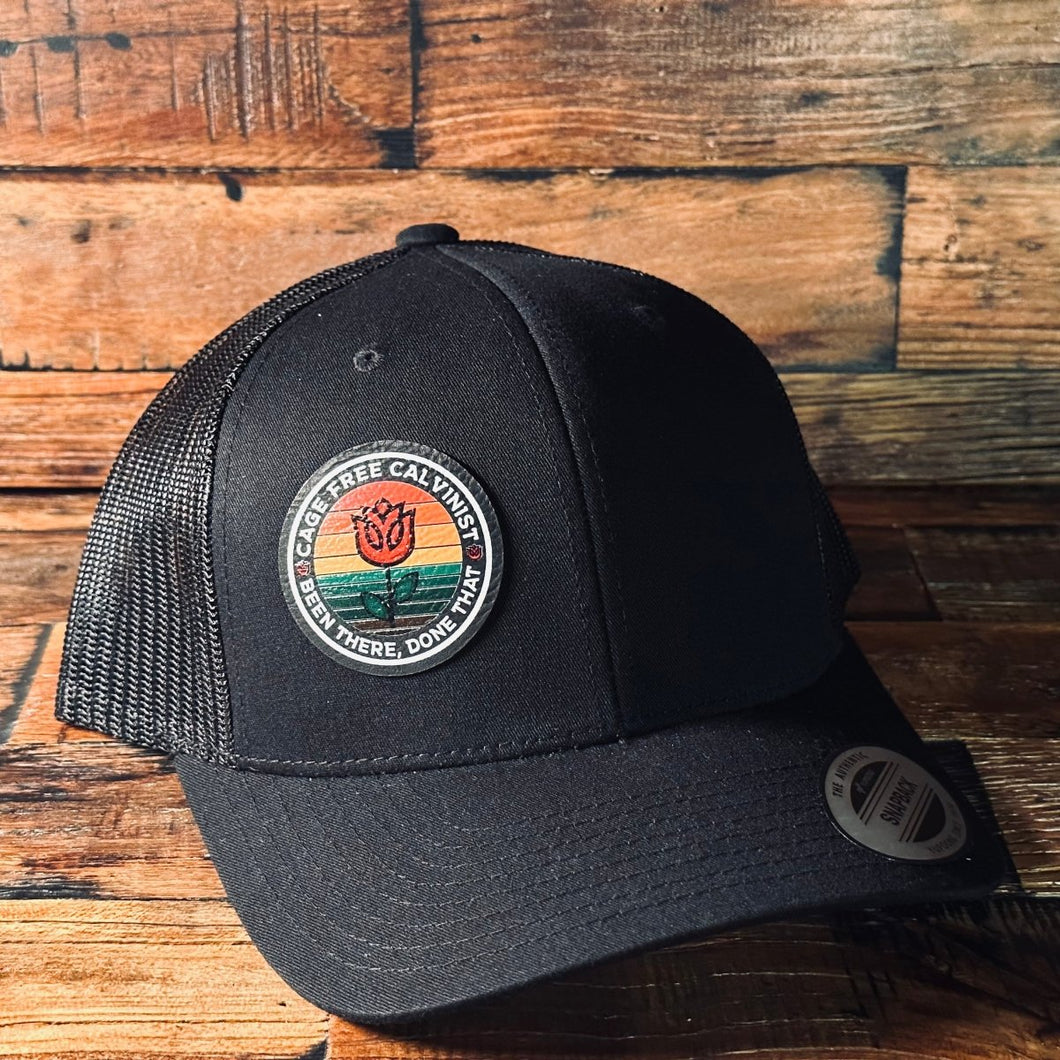 Hat - Cage Free - UV Patch Hat - The Reformed Sage - #reformed# - #reformed_gifts# - #christian_gifts#