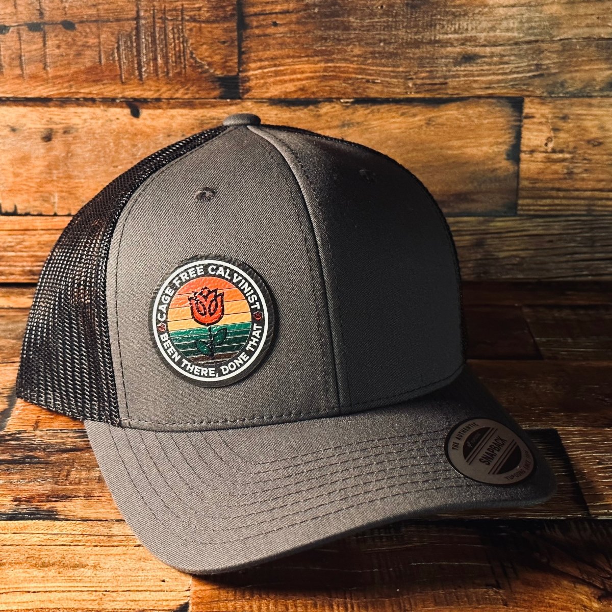 Hat - Cage Free - UV Patch Hat - The Reformed Sage - #reformed# - #reformed_gifts# - #christian_gifts#