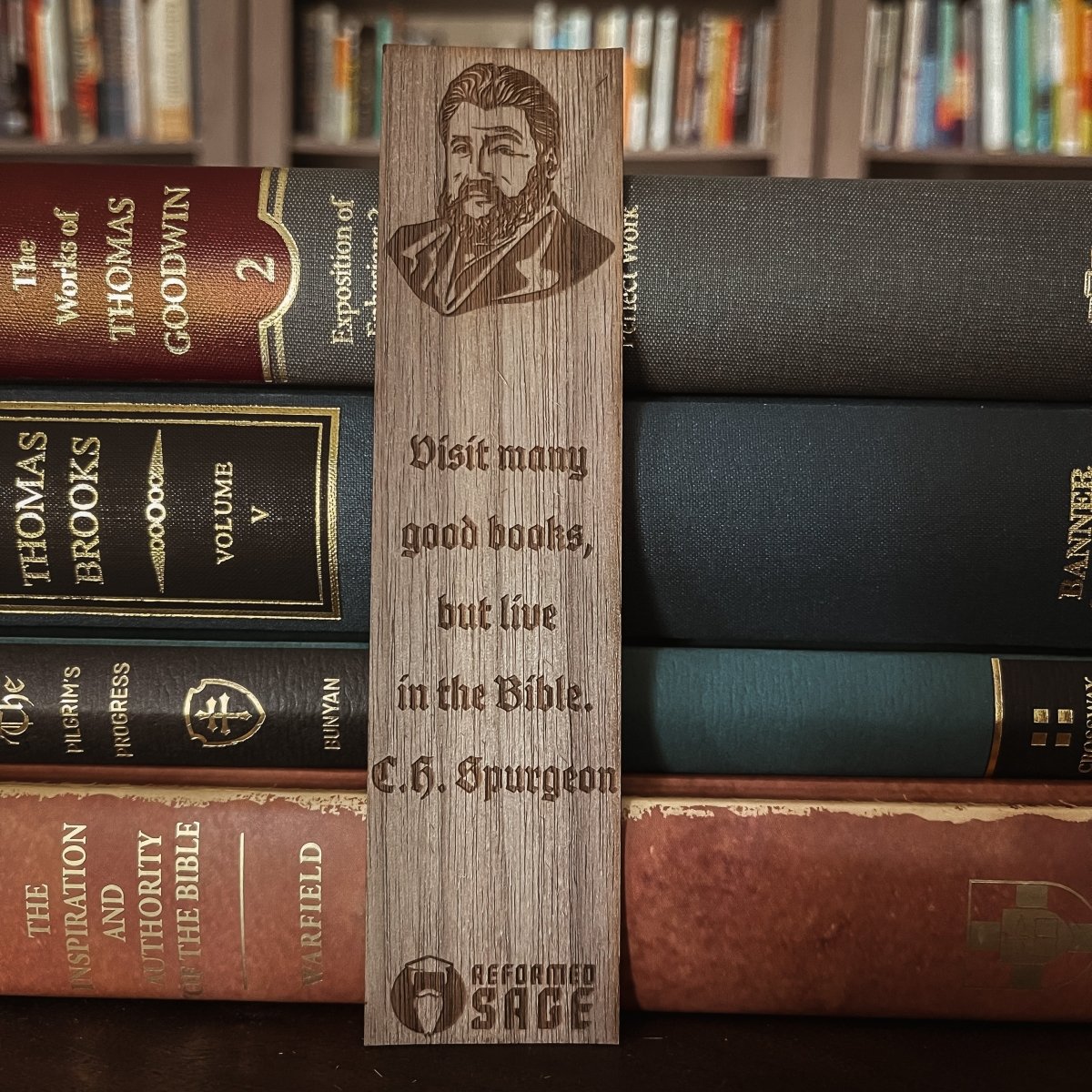 CHRISTIAN BOOKMARKS - C.H. Spurgeon - Bookmark - The Reformed Sage - #reformed# - #reformed_gifts# - #christian_gifts#