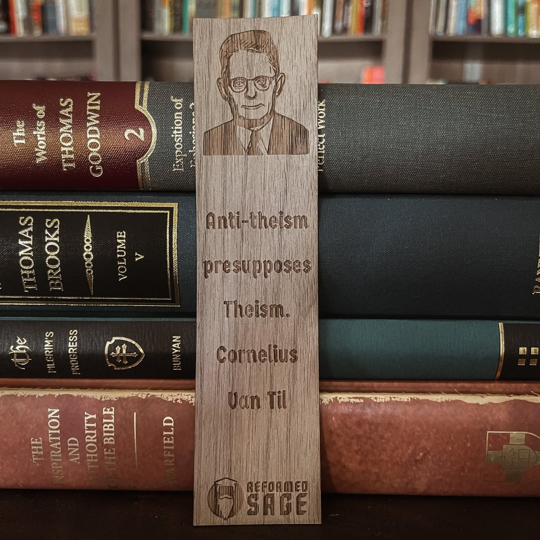 CHRISTIAN BOOKMARKS - Cornelius Van Til - Bookmark - The Reformed Sage - #reformed# - #reformed_gifts# - #christian_gifts#