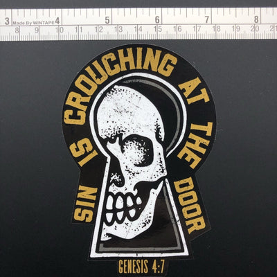 Decal - Crouching - Decal - The Reformed Sage - reformed - reformed_gifts - christian_gifts